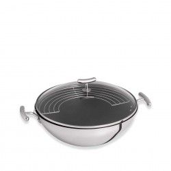 Wok Antiaderente Yumi com Grelha Redondo 4600ml 28X10.6cm