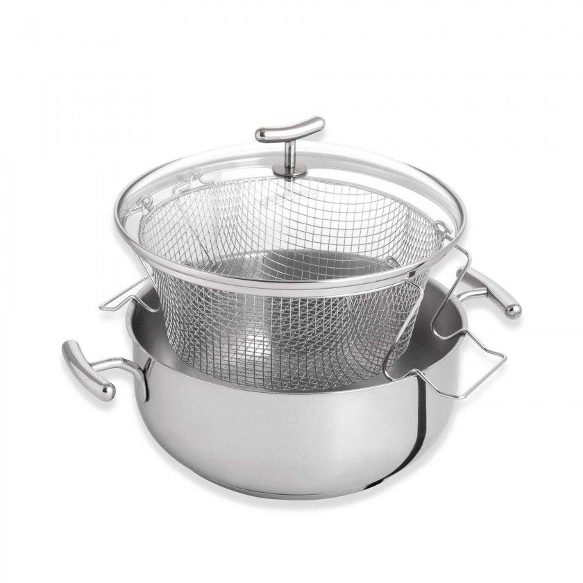 Fritadeira Yumi com Cesto + Tampa 4200ml 24cm