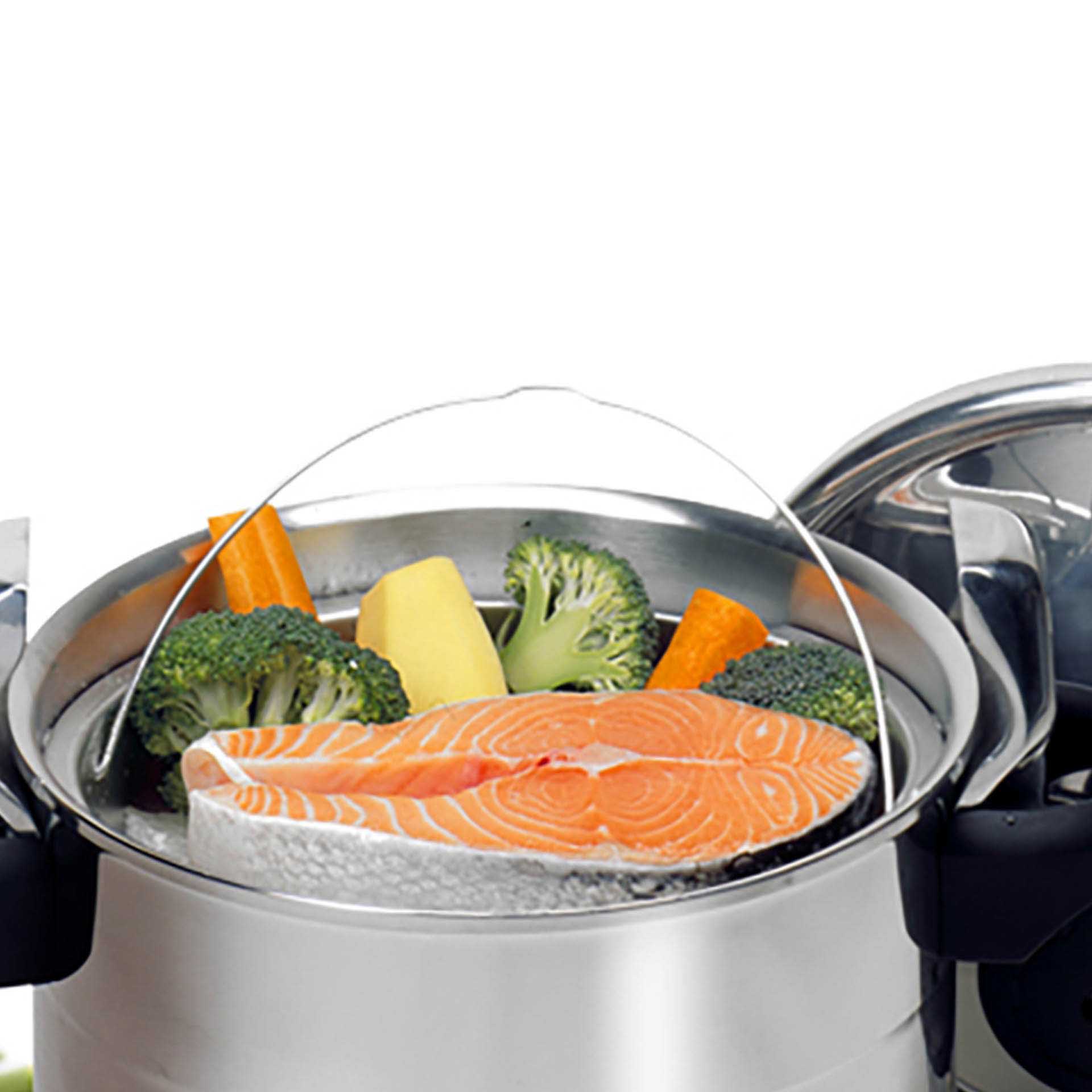 Tradicional Aluminio Panela Pressão C/ Cesto Ø22Cm 4.5L