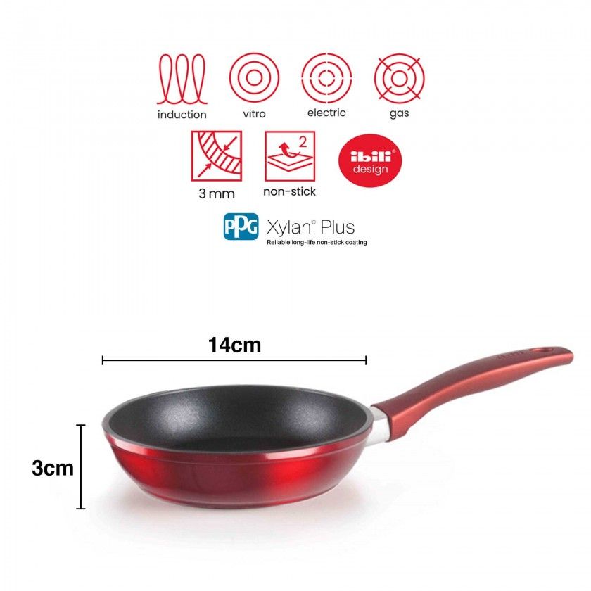 Frigideira Alum�nio Mini Cherry 14X3cm