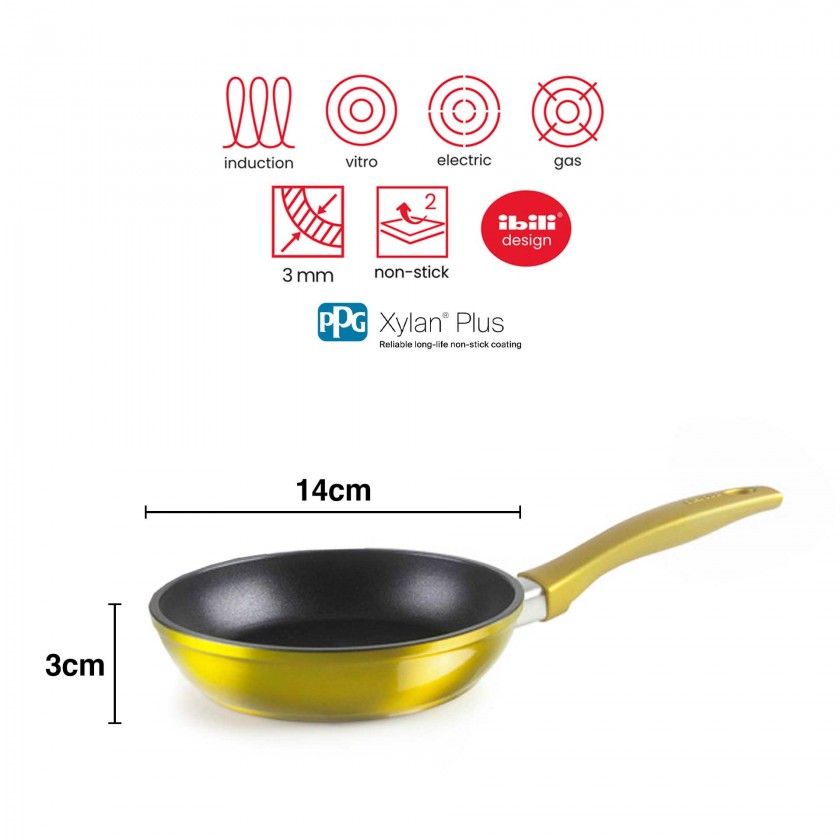 Frigideira Alumínio Mini Ananas 14X3cm Frigideira Alumínio Mini Ananas 14X3cm