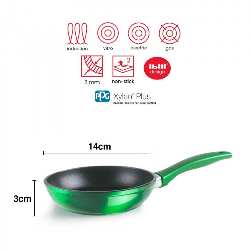 Frigideira Alumínio Mini Avocado 14X3cm Frigideira Alumínio Mini Avocado 14X3cm