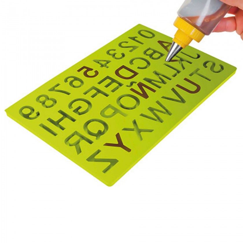 Molde Chocolate Letras / Nmeros 16X24cm