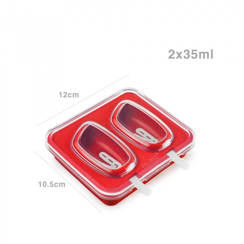 Forma 2 Gelados 2X35ml 12X10X3cm Forma 2 Gelados 2X35ml 12X10X3cm