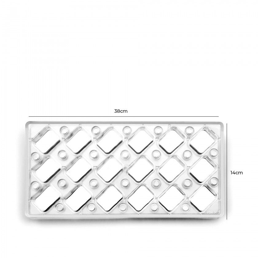 Forma Bombom Magnético Retangular 27X14X2.5cm Forma Bombom Magnético Retangular 27X14X2.5cm