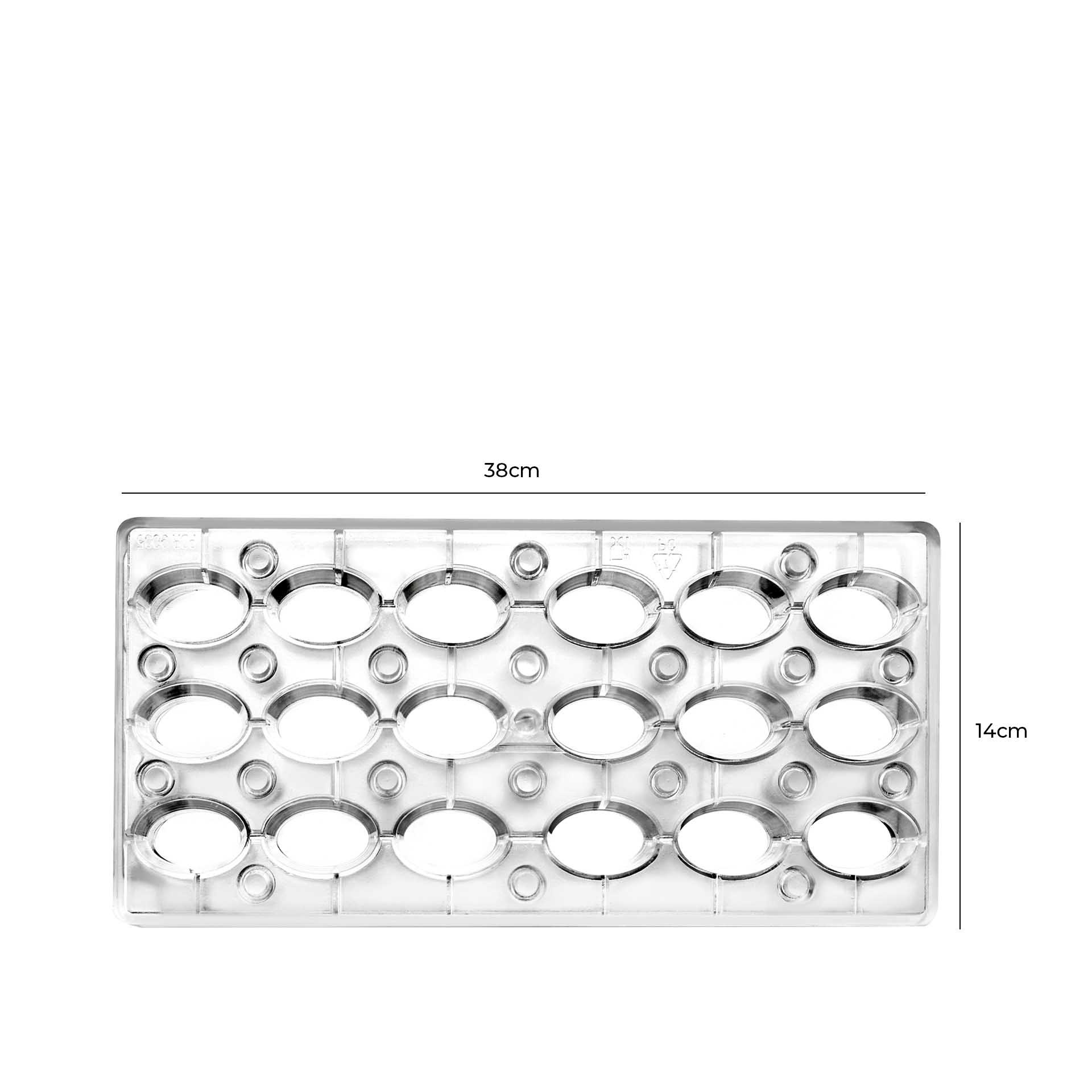 Forma Bombom Magnético Oval 27X14X2.5cm