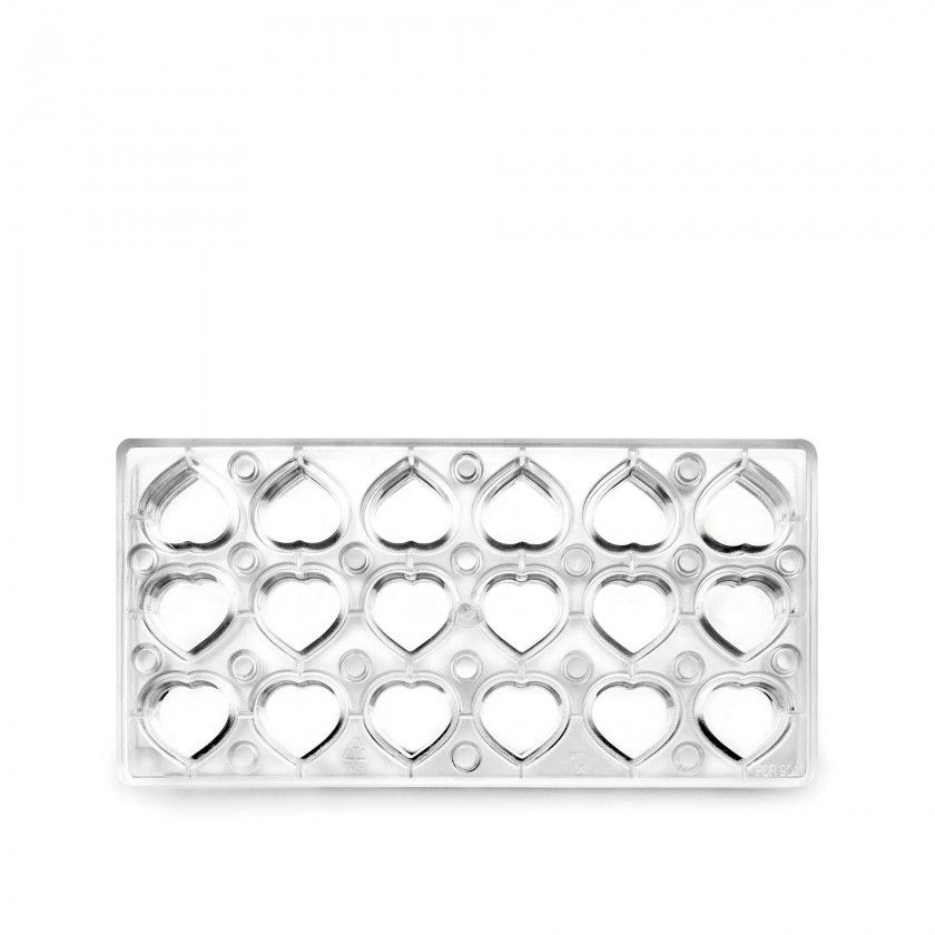 Forma Bombom Magnético Coração 27X14X2.5cm Forma Bombom Magnético Coração 27X14X2.5cm