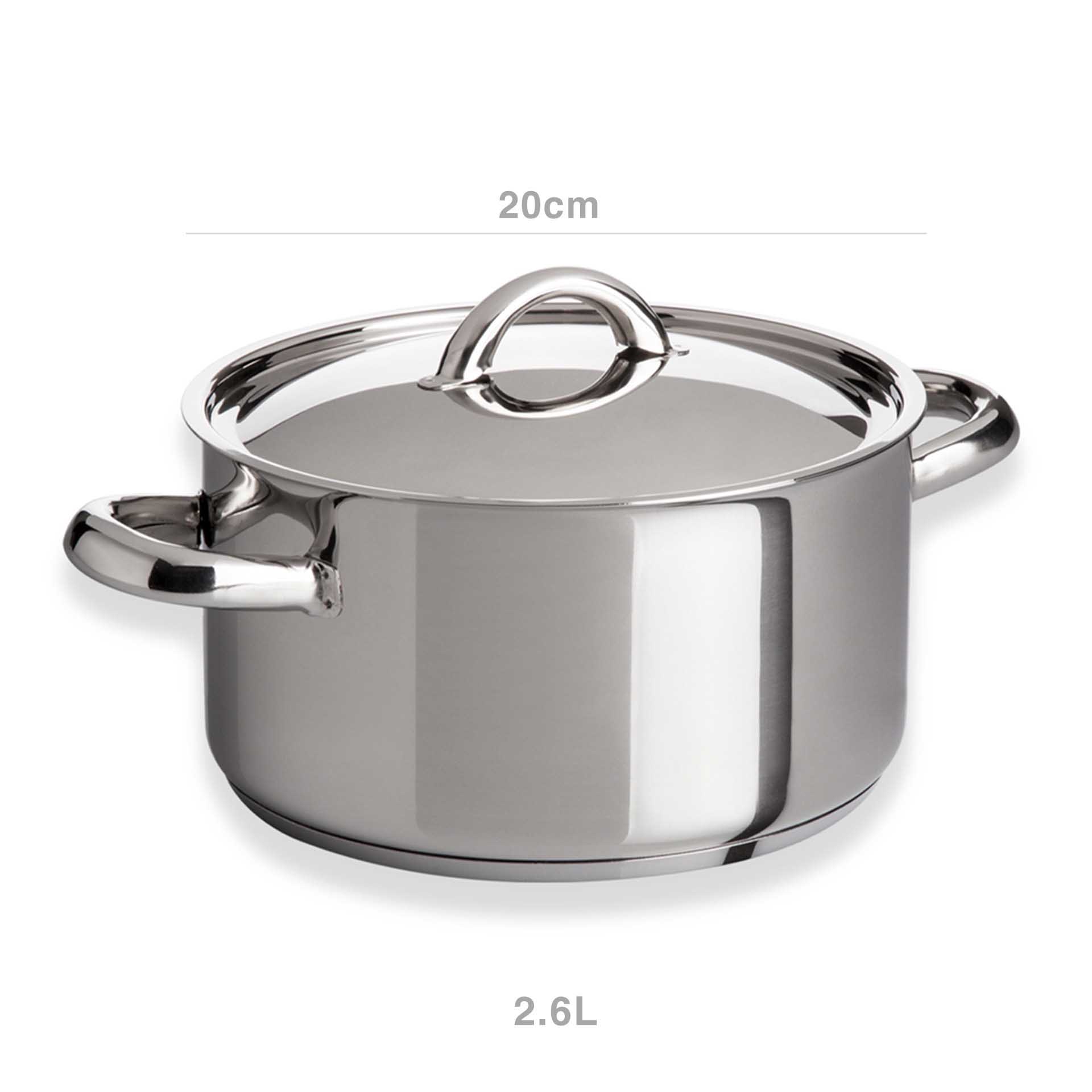 Caçarola Inox Charm com Asas Redondo
