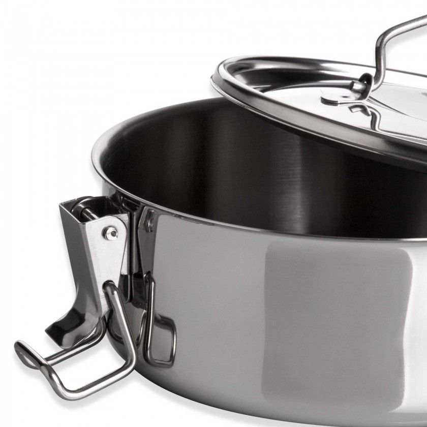 Marmita Inox sem Fundo Térmico Cookware Simples 500ml 12X6.5cm Marmita Inox sem Fundo Térmico Cookware Simples 500ml 12X6.5cm