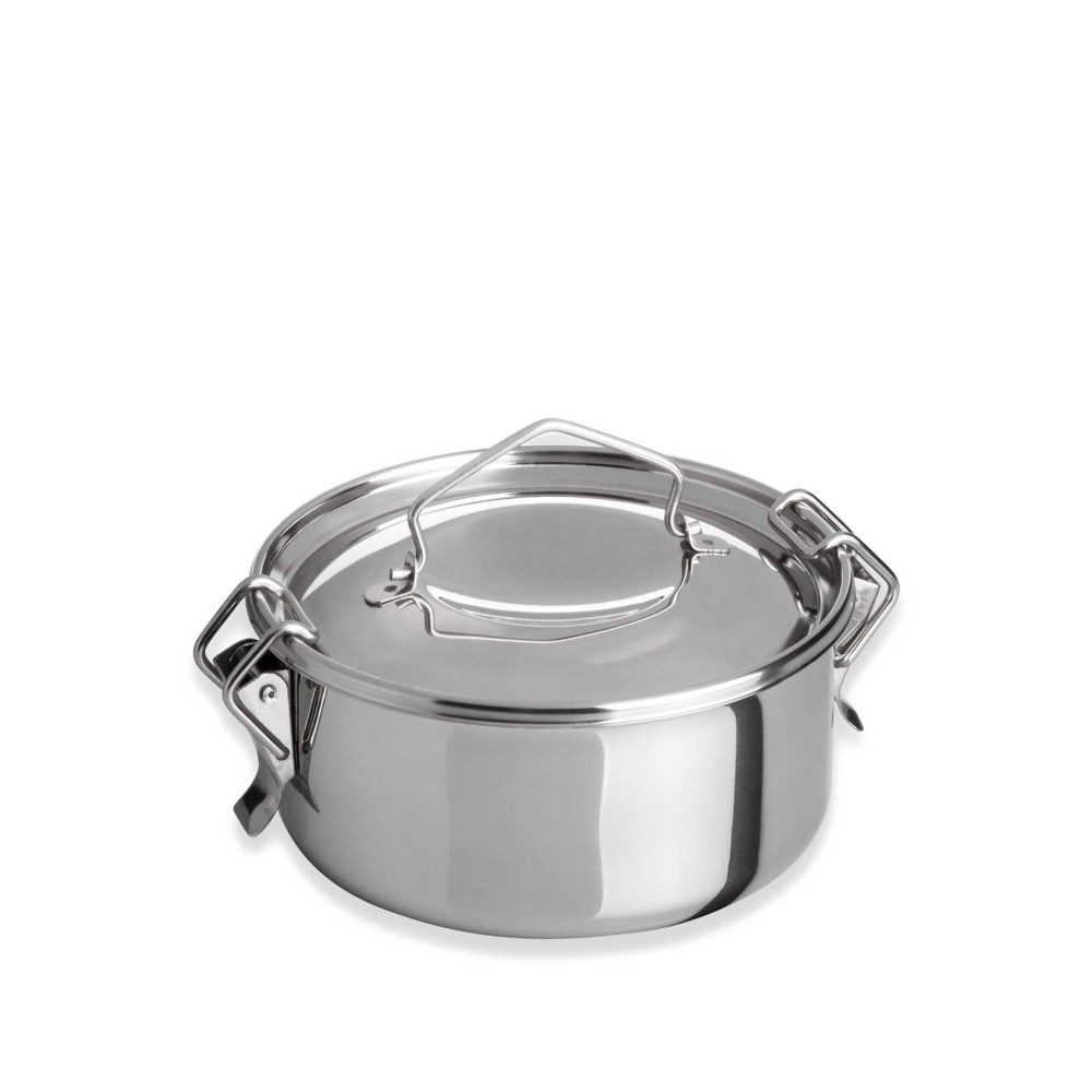 Marmita Inox sem Fundo T�rmico Cookware Simples 500ml 12X6.5cm