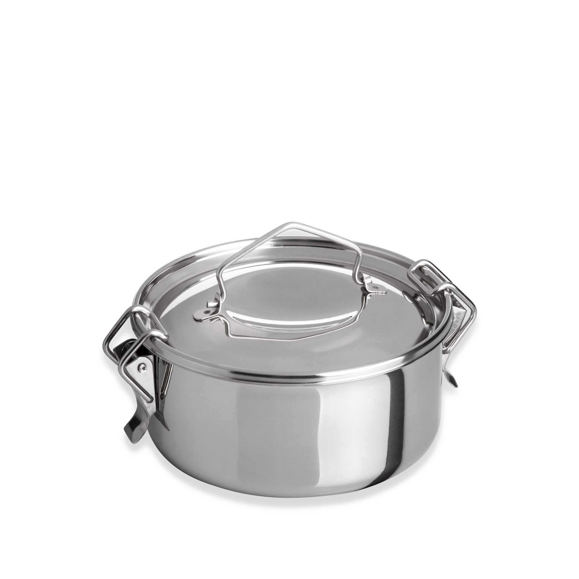 Marmita Inox sem Fundo Térmico Cookware Simples 500ml 12X6.5cm