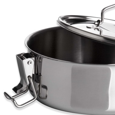 Marmita Inox sem Fundo T�rmico Cookware Simples 500ml 12X6.5cm