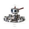 Fondue Giratório Gourmet 6 Taças + 6 Garfos 1750ml 15X27cm Fondue Giratório Gourmet 6 Taças + 6 Garfos 1750ml 15X27cm