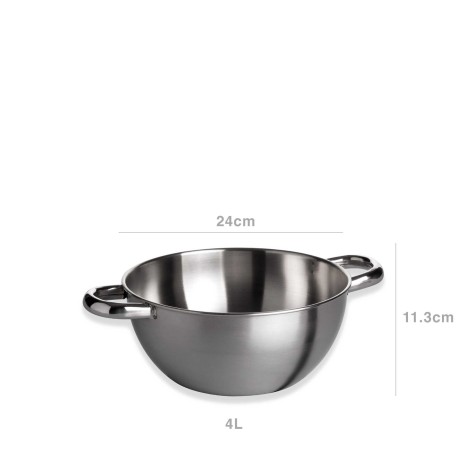 Tigela Hotelaria Inox Grand Gourmet com Asas Redondo - Image product