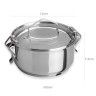 Marmita Inox Fundo Térmico Cookware Simples 500ml 12X7.5cm Marmita Inox Fundo Térmico Cookware Simples 500ml 12X7.5cm