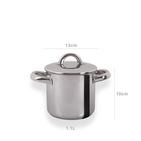 Panela Inox 2004 com Asas Redonda 2.1L 16X11cm - Image product