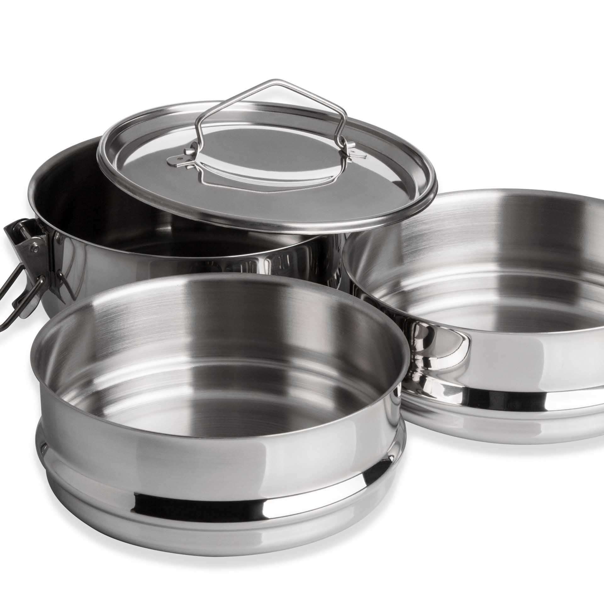 Marmita Inox Fundo Térmico Cookware Tripla 3000ml 16X17cm
