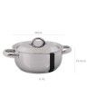 Ca�arola Inox 2004 com Asas Redonda 5.4L 26X10.5cm