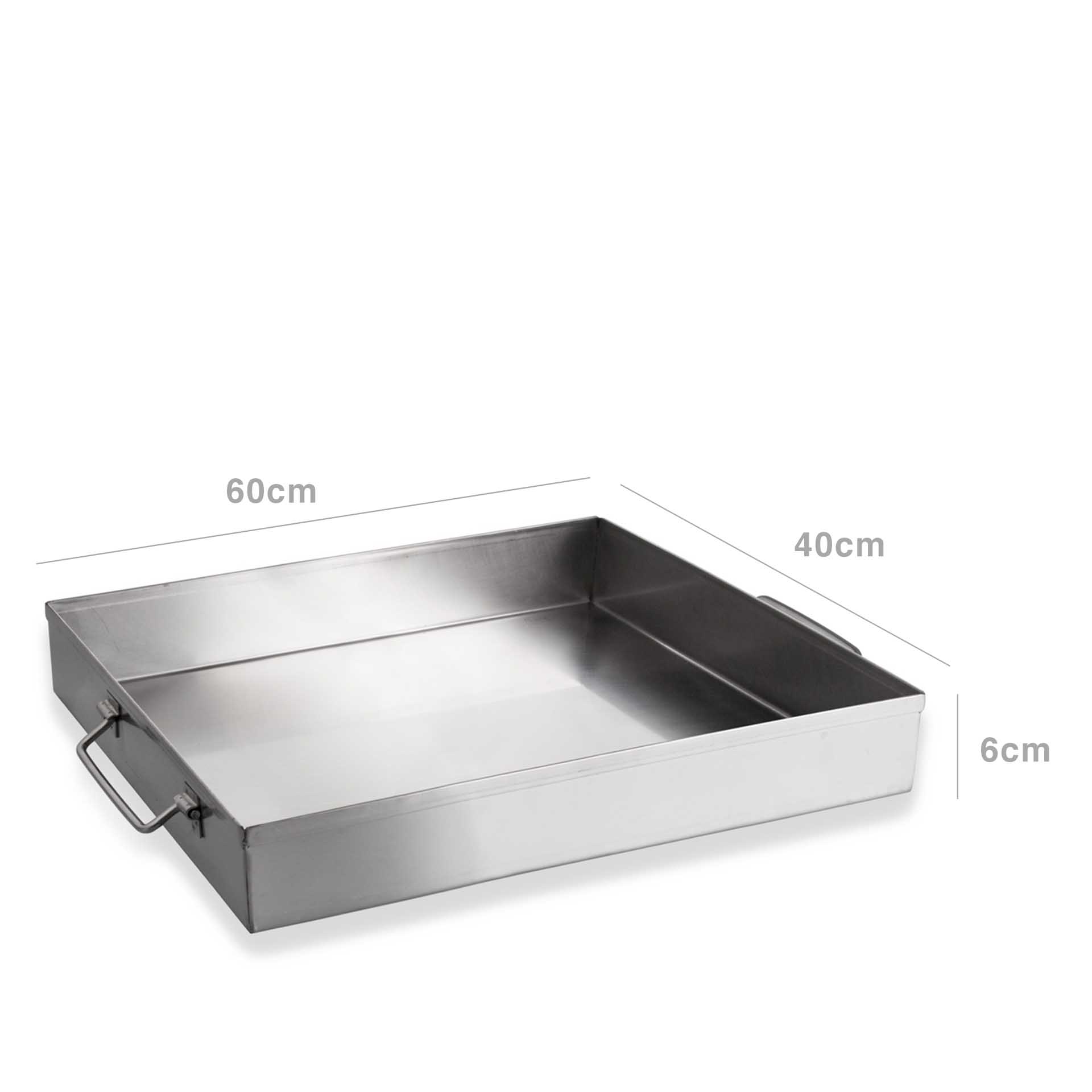 Tabuleiro Forno Inox Grand Gourmet com Asas 60X40X6cm