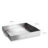 Tabuleiro Forno Inox Grand Gourmet com Asas 60X40X6cm Tabuleiro Forno Inox Grand Gourmet com Asas 60X40X6cm