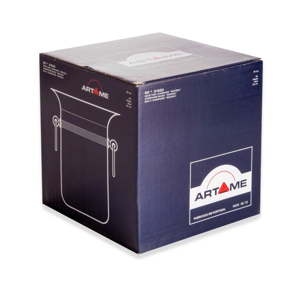Balde Gelo Inox Grand Gourmet Redondo 5400ml 19X20cm