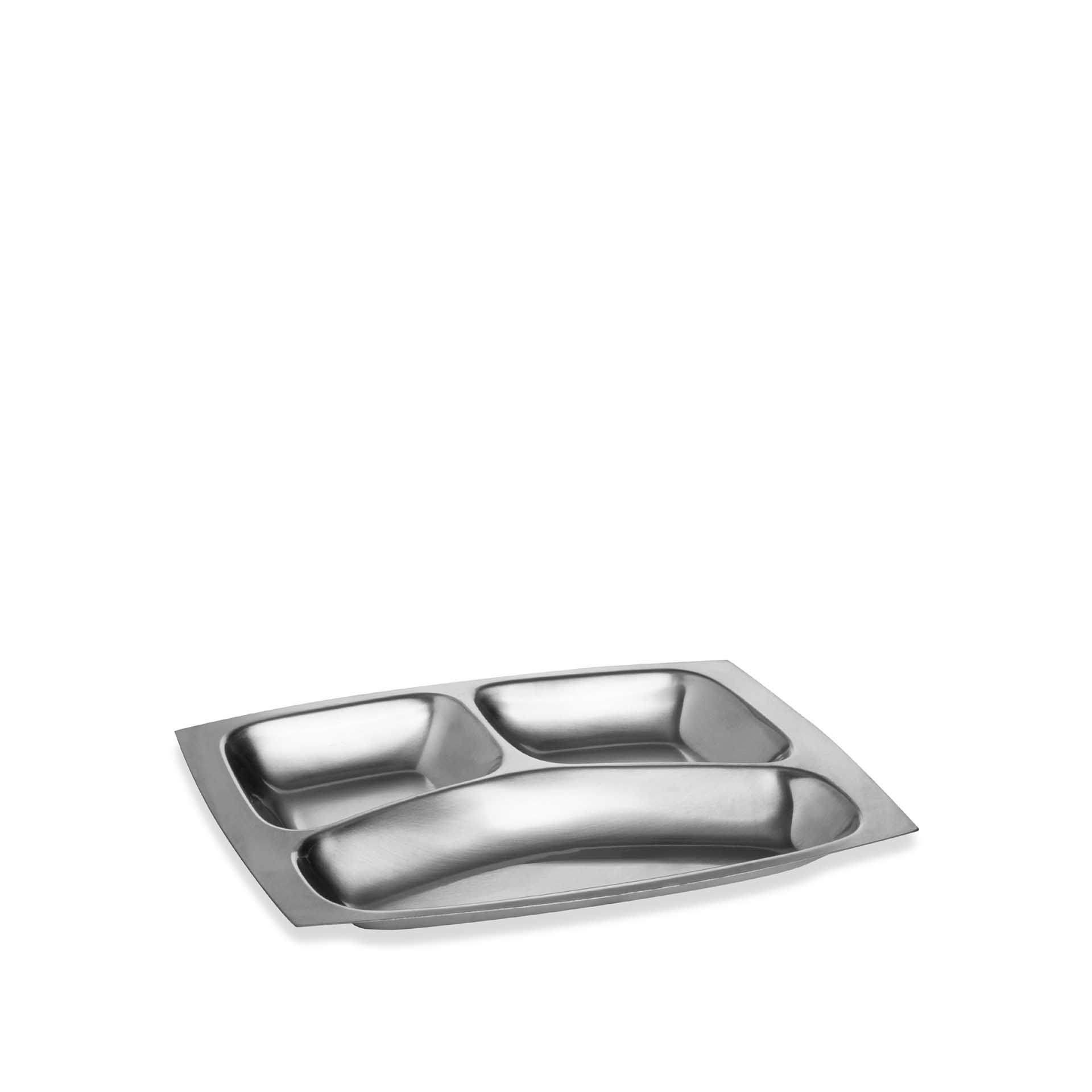 Travessa Buffet Inox Cookware 3 Divisões 31X21.5X2cm