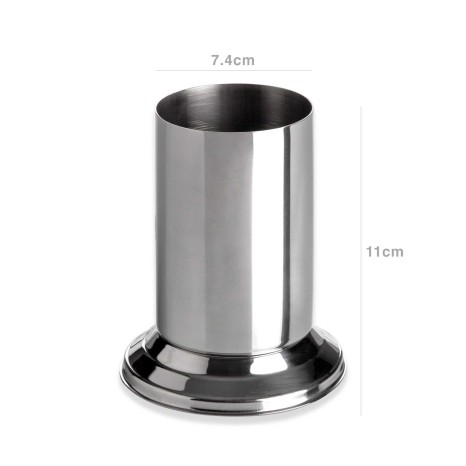 Copo Porta Palhinhas Inox Gourmet Redondo 7.5X11cm - Image product