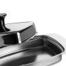 Manteigueira Inox Gourmet com Tampa 17.5X11.5X7cm
