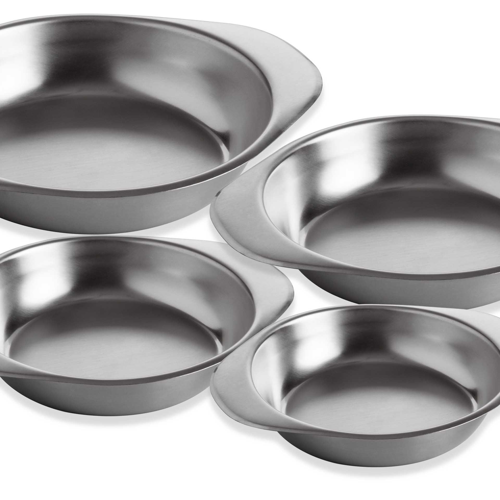 Prato Inox Gourmet Fundo com Asas 20X25.4.5cm
