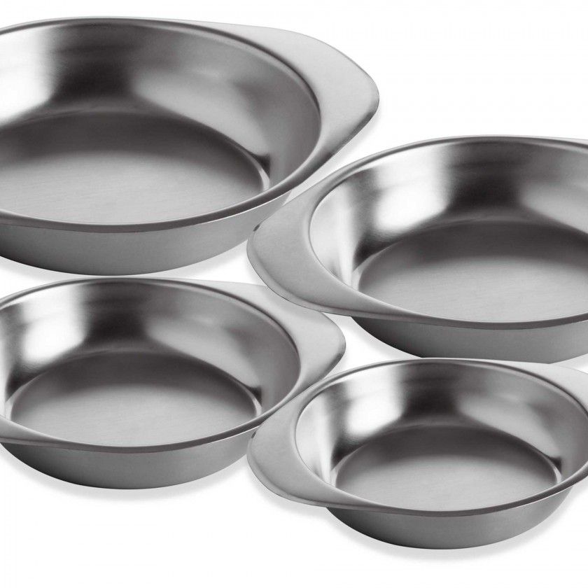 Prato Inox Gourmet Fundo com Asas 20X25.4.5cm