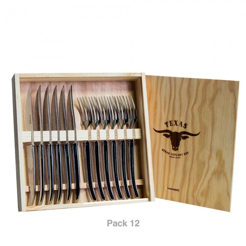 Faqueiro Inox Texas 4mm 12 Pe�as