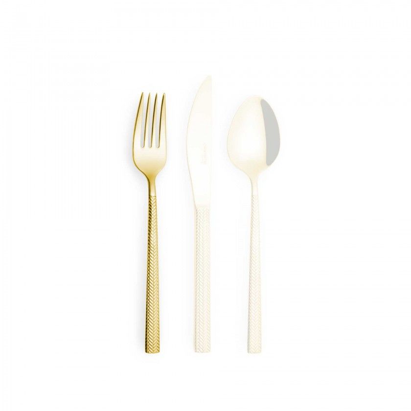 Garfo Inox Dakar Gold Mesa 3mm