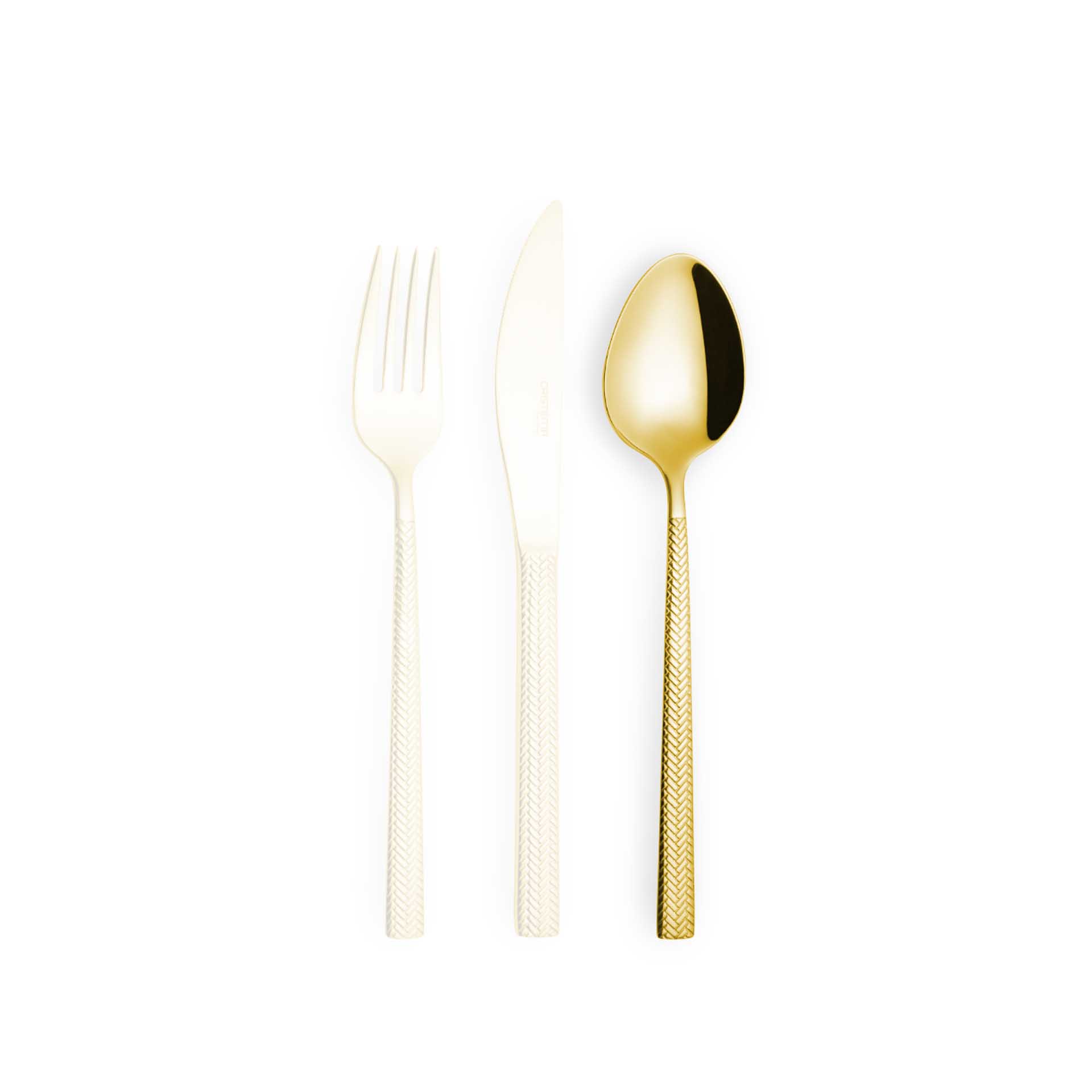 Colher Inox Dakar Gold Mesa 3mm