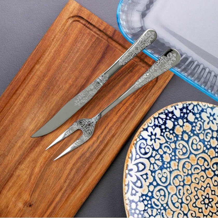 Garfo Inox Antique Trinchar Carne 2.5mm