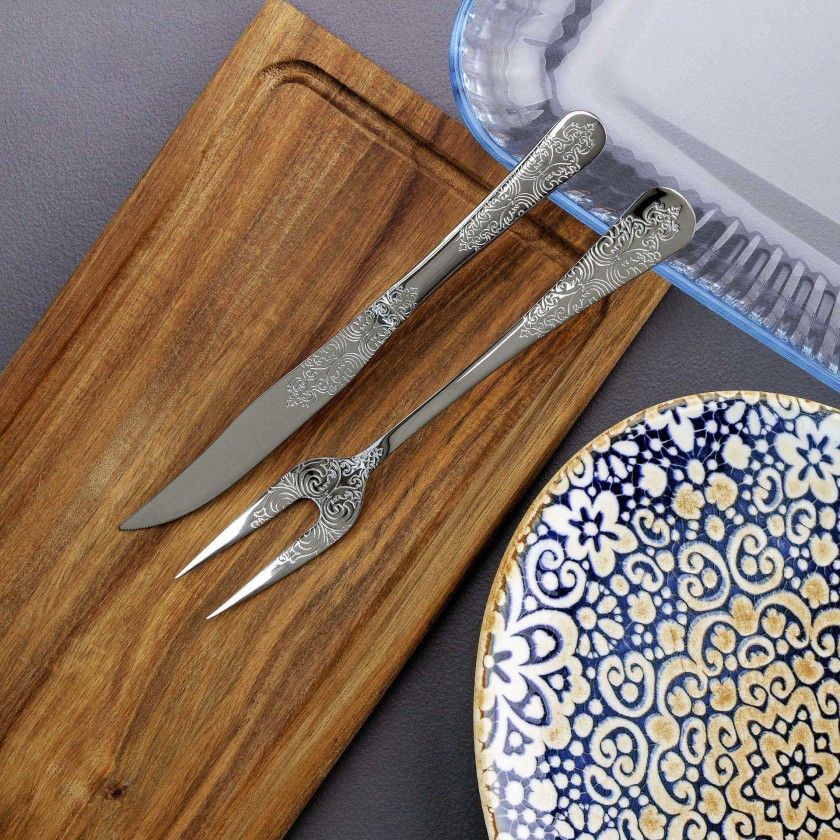 Faca Inox Antique Trinchar Carne 11mm