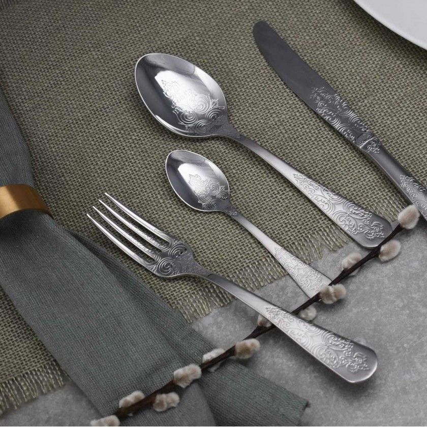 Colher Inox Antique Mesa 3mm