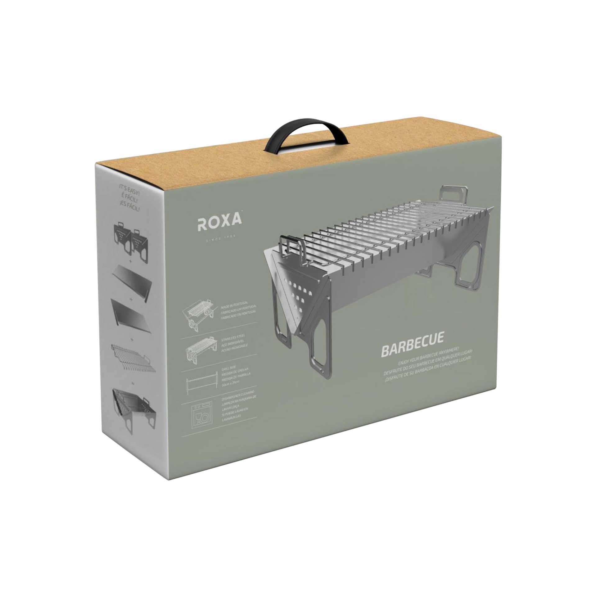 Fogareiro Inox 40X31X24cm