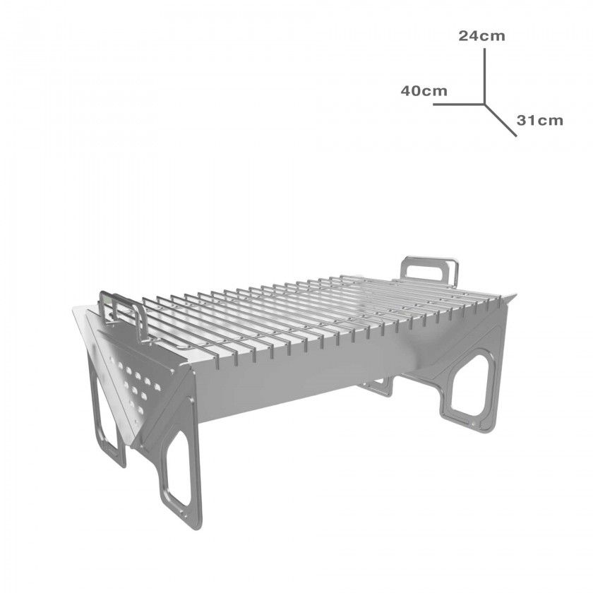 Fogareiro Inox 40X31X24cm