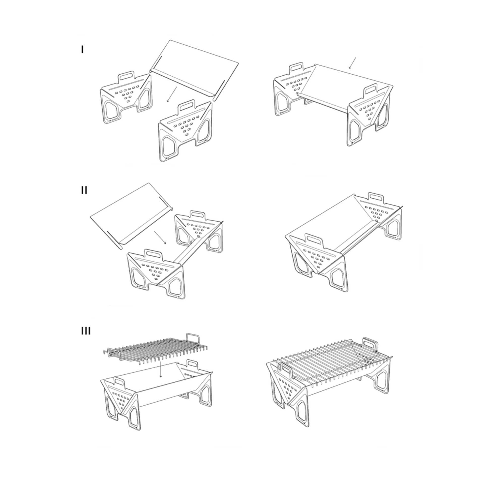 Fogareiro Inox 40X31X24cm