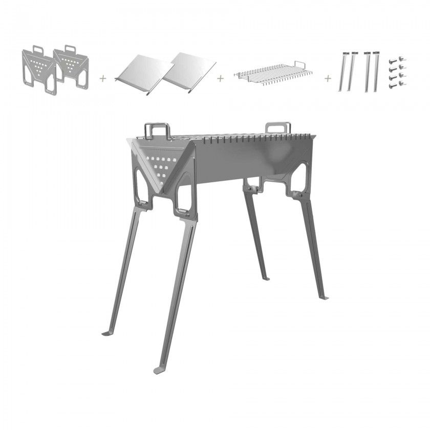 Fogareiro Ferro com Pernas 40X31X61cm Fogareiro Ferro com Pernas 40X31X61cm
