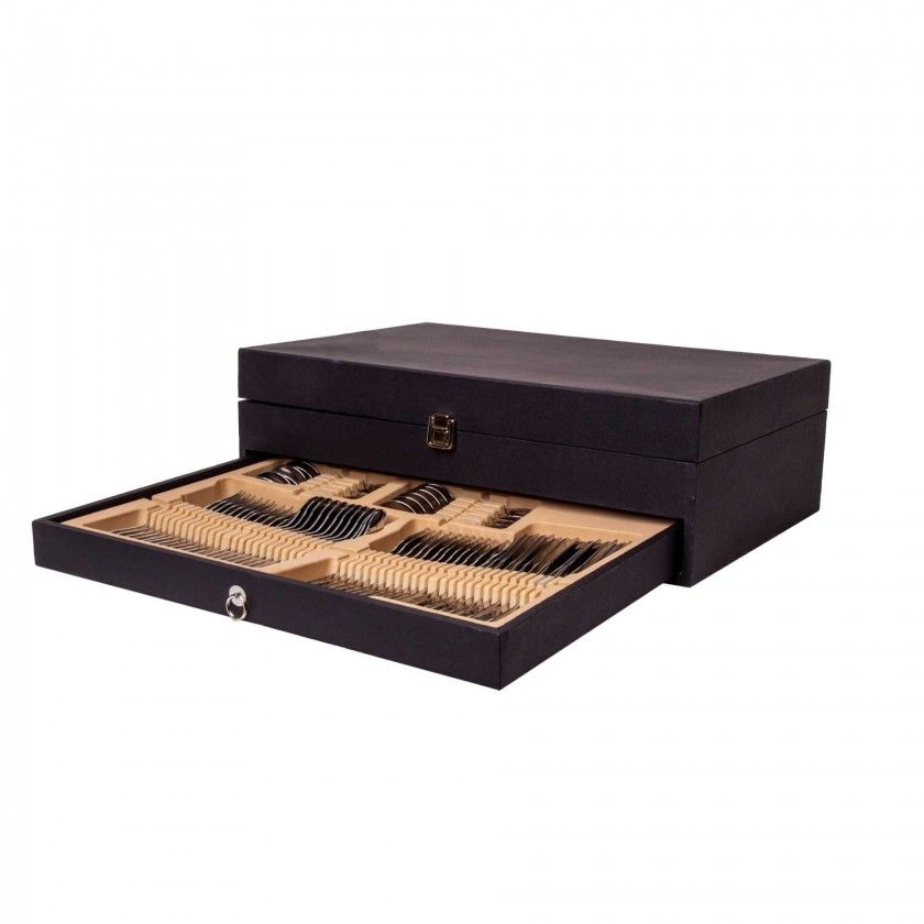 Faqueiro Marte Inox com Estojo 130 Peças Faqueiro Marte Inox com Estojo 130 Peças