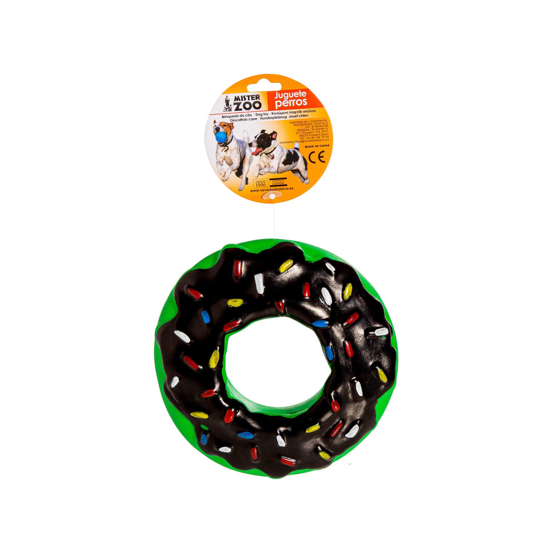 Brinquedo Para Cão Bolo Plástico Multicor 13cm