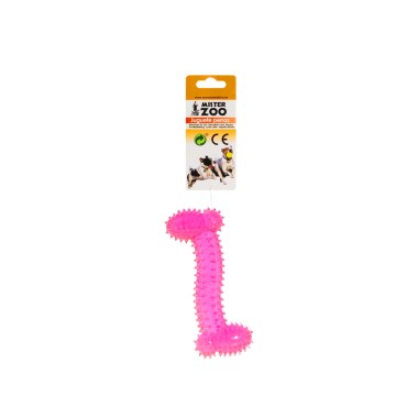 Brinquedo Para C�o Osso Pl�stico Rosa 17cm