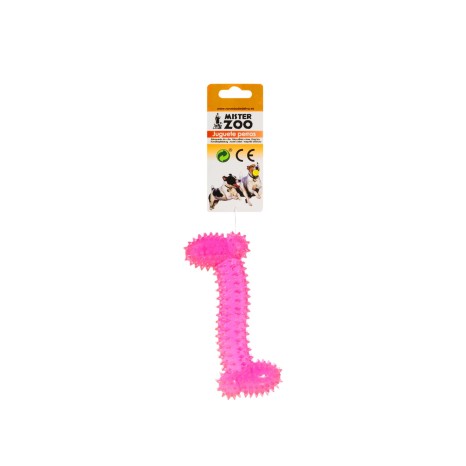 Brinquedo Para Cão Osso Plástico Rosa 17cm - Image product