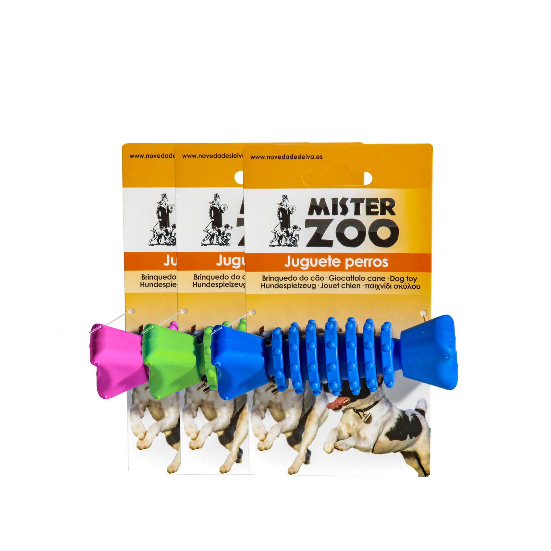 Brinquedo Para Cão Osso Plástico Azul