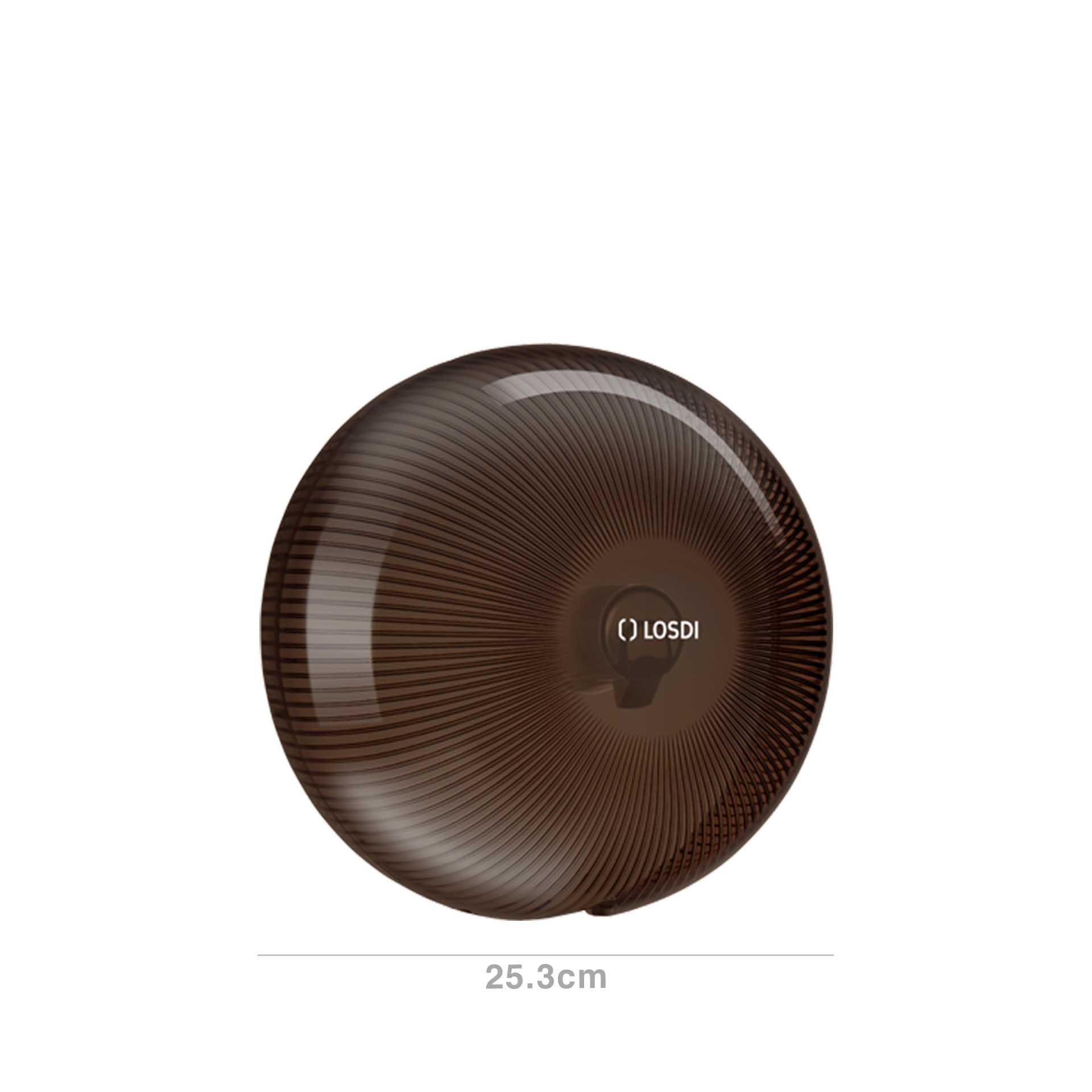 Dispensador Papel Higiénico Policarbonato Star Preto 25.3X15cm