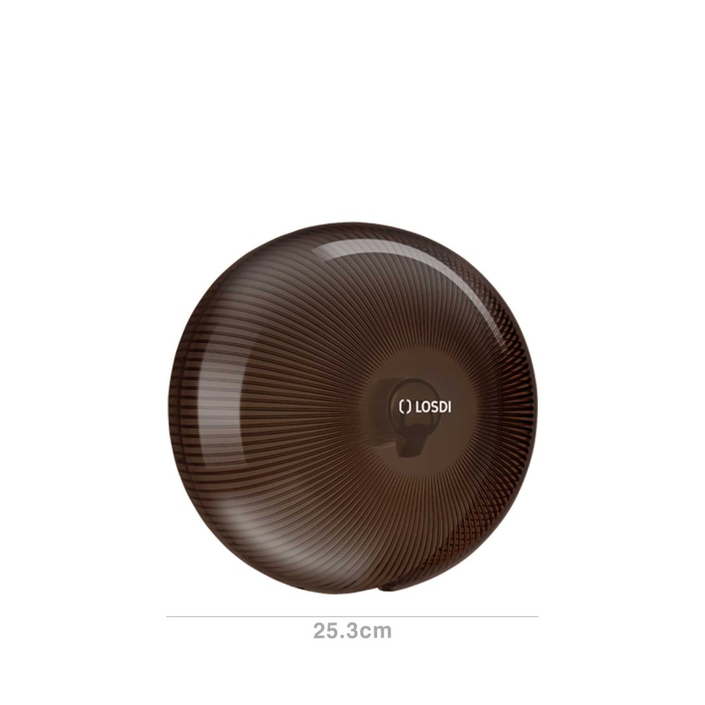 Dispensador Papel Higi�nico Policarbonato Star Preto 25.3X15cm