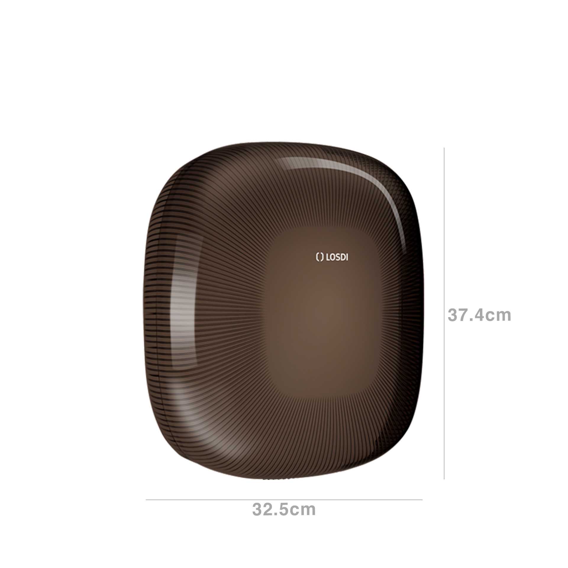 Porta Toalhitas Abs Star Preto 32.5X14.6X37.4cm