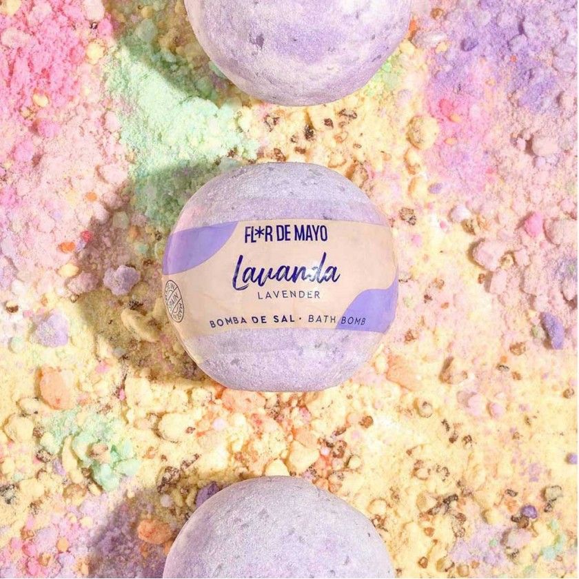 Bomba Sal Efervescente Lavanda 200gr Bomba Sal Efervescente Lavanda 200gr