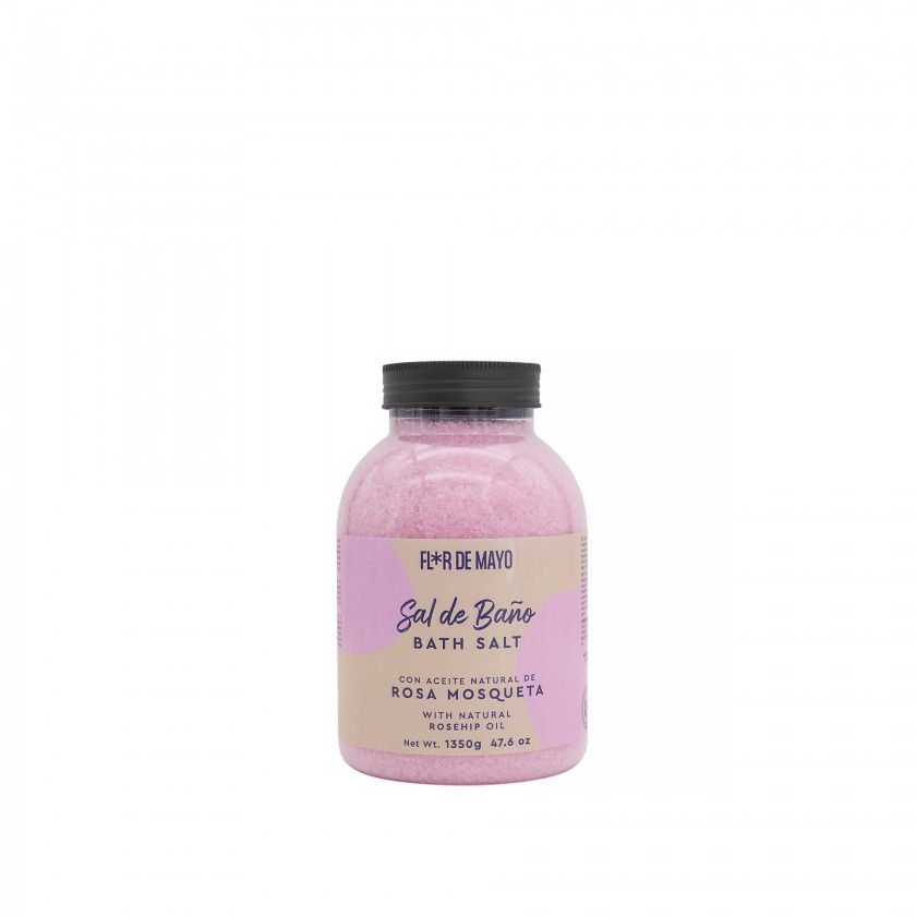 Frasco Sais Banho Rosa Mosqueta 1350gr